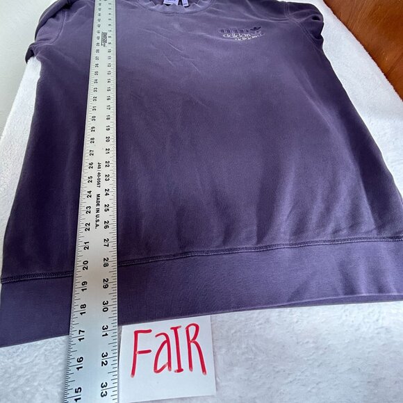 Adidas Overdyed Crewneck Sweatshirt Trace Purple Mens Large Pullover Long Sleeve - Picture 8 of 8